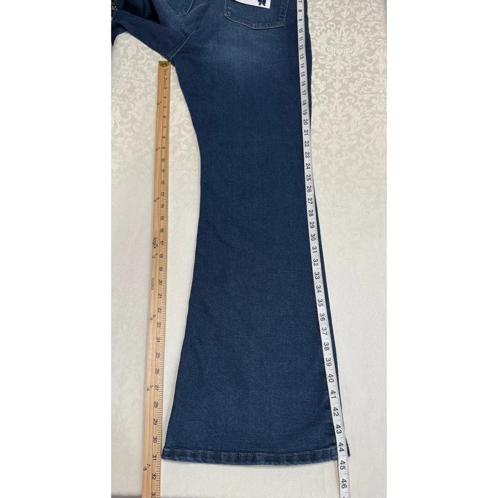Jessica Simpson Women's High Rise Flare Jeans‎ Dark Wash Size 16 Capsule Stretch